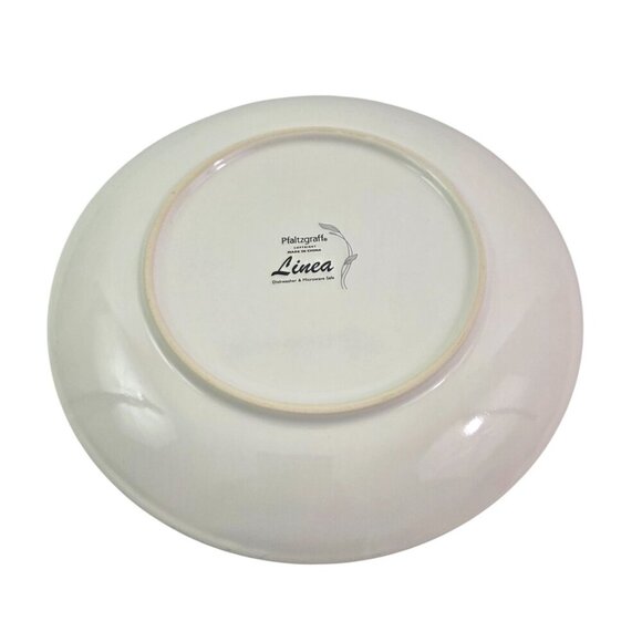 Pfaltzgraff Linea Grey on White Floral Coup Salad Luncheon Plates – Set of 3 - Picture 5 of 14